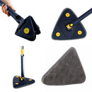 Esfregão Mop De Limpeza Triangular Giratório De 360°