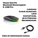 Mouse Sem Fio Bluetooth Recarregável E-1300 Pro
